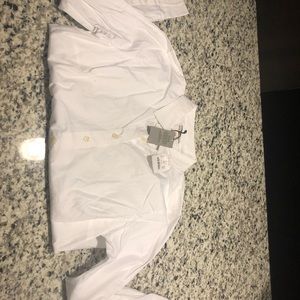 J Crew White Button Down Long Sleeve PM